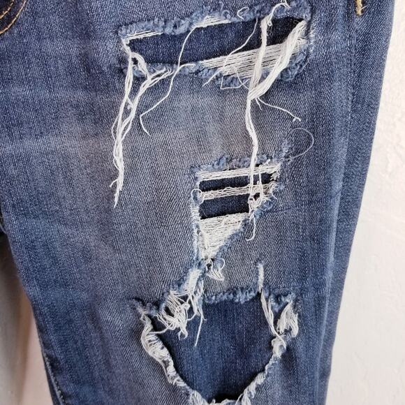 American Eagle Outfitters AEO Distressed Hi Rise Jegging Size 4 - Picture 5 of 7